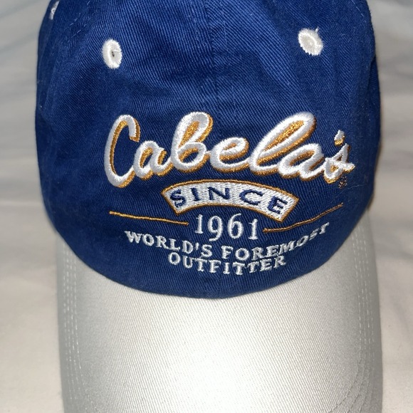 Cabela's Outdoor Since 1961 Baseball Hat Strap 100% Cotton Fishing Hunter Hats - Picture 11 of 16